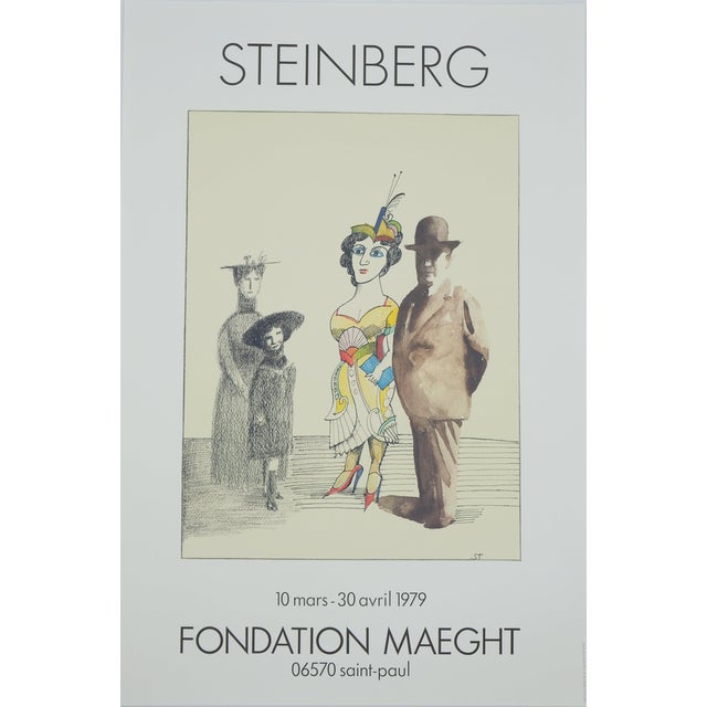 Petit Couple Poster by Saul Steinberg For Sale