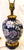 Blue Frederick Cooper Vintage Dark Blue Floral Lamp For Sale - Image 8 of 10