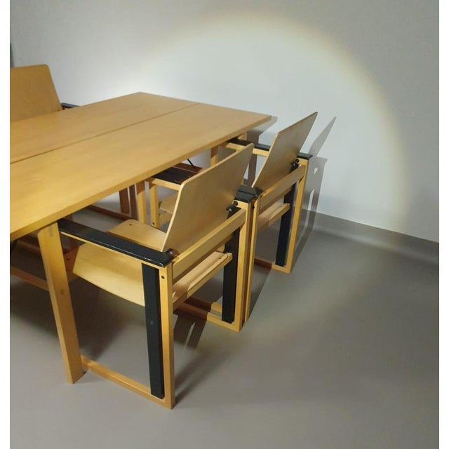 Finnish Dining Table and Chairs by Simo Heikkilä Pentik, 1980s, Set of 5 For Sale - Image 10 of 18