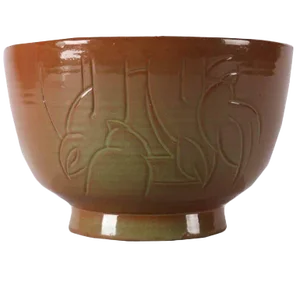 Mid-Century Modern Hand-Thrown Studio Pottery Bird Bowl by Randy Webb