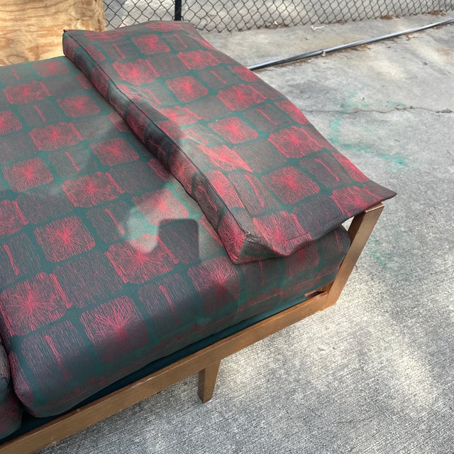 1970s 1970s Wooden Mid-Century Modern Daybed With Original Cushions, Made in Germany For Sale - Image 5 of 8