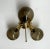 Italian Trifoglio Polished Brass Smoky Globe Flush Mount by Fabio LTD For Sale - Image 3 of 9