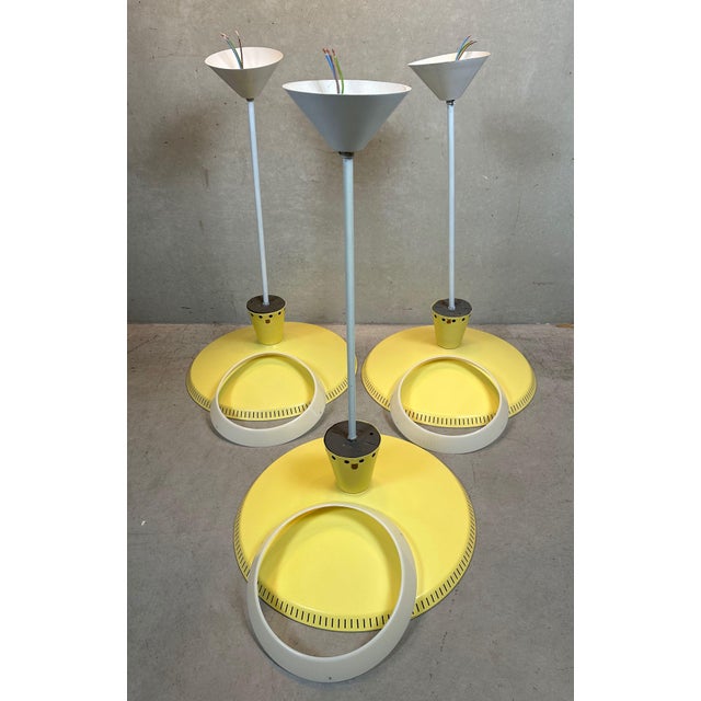 Metal Vintage Pendant Lamp by Louis Kalff for Philips, 1950s For Sale - Image 7 of 18