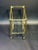 Metal Baques Brass Bamboo Nesting Tables on Wheels - a Pair For Sale - Image 7 of 11