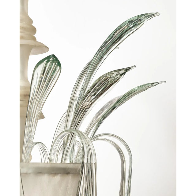 Italian Vintage Murano Glass Chandelier For Sale - Image 4 of 10