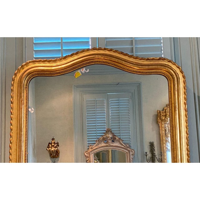 19th Century Louis Philippe Gilt Mirror For Sale - Image 4 of 6