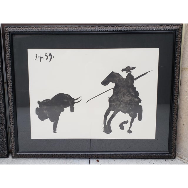 Abstract Picasso Mid Century Style Watercolor Framed Print ...