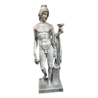 Italian Artist, Large Sculpture of Ganymede, 20th Century, Marble For Sale