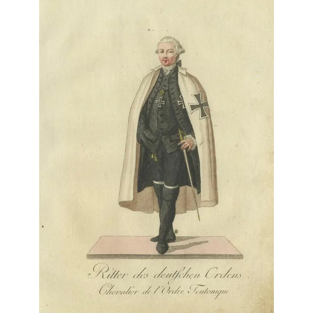 Schwan, Knight of the Teutonic Order in Ceremonial Dress, 1791, Print For Sale - Image 6 of 7