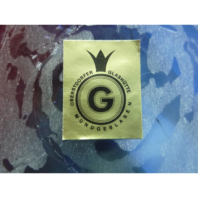 White Hand Blown Glass Vase from Obersdorfer Glashütte, 1970s For Sale - Image 8 of 9