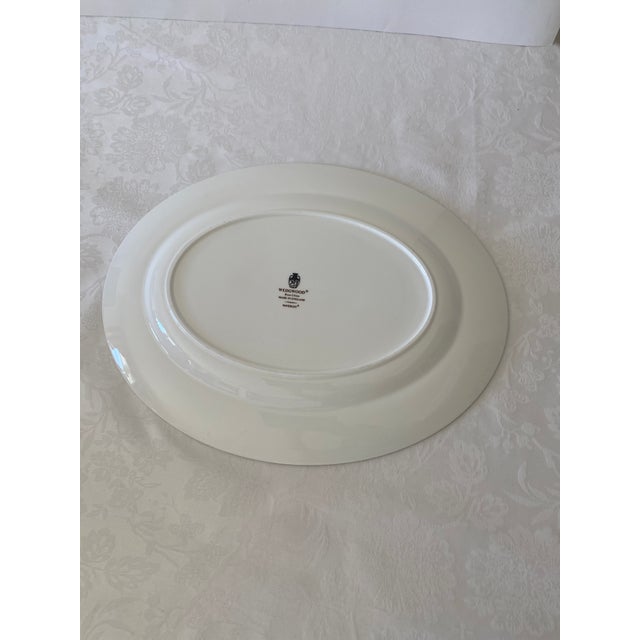 Wedgwood Waverley Bone China Oval Serving Platter Late 20th Century Mint Condition For Sale - Image 10 of 11