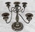 Antique Victorian Silver Plate Rotating Candelabra Candlestick Holder For Sale - Image 4 of 8