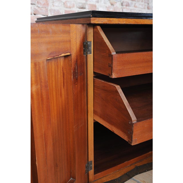 Art Deco Sideboard in Mahogany and Brass by J. Gočár for Pud, 1890s For Sale - Image 3 of 11