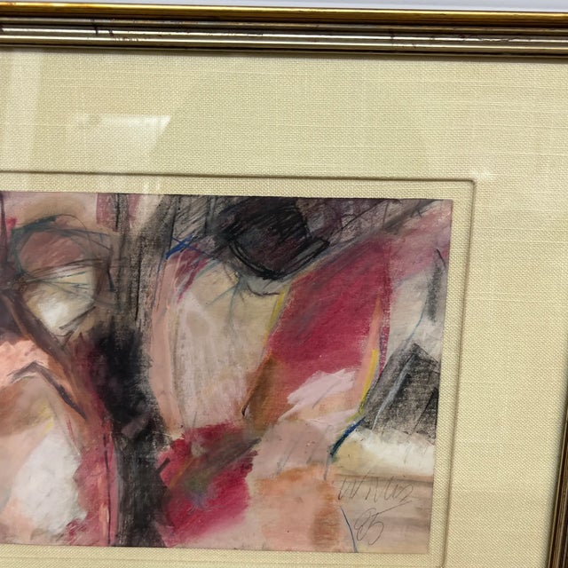 Nancy Willis Solace Signed Pastel/Oil on Paper, Circa 2005 For Sale - Image 10 of 11