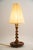 Art Deco Wood Table Lamp with Fabric Shade, Vienna, 1920s For Sale - Image 9 of 17