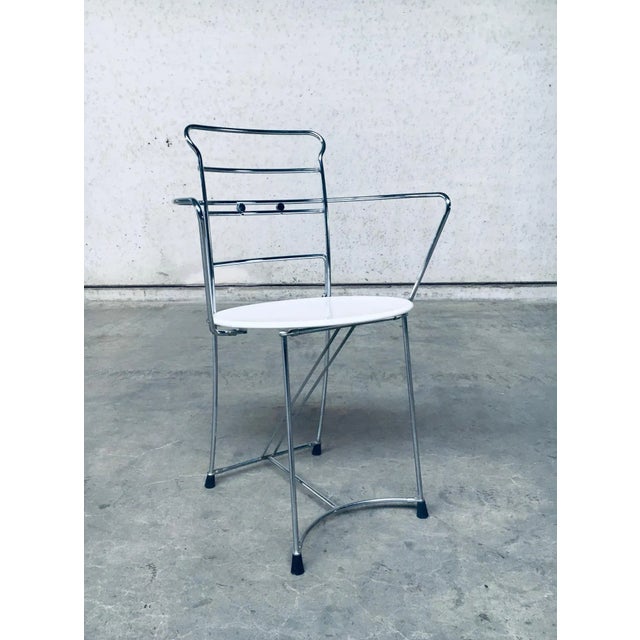 Silver Set of Postmodern Eridiana Dining Chairs by Antonio Citterio for Xilitalia, 1980s For Sale - Image 8 of 18