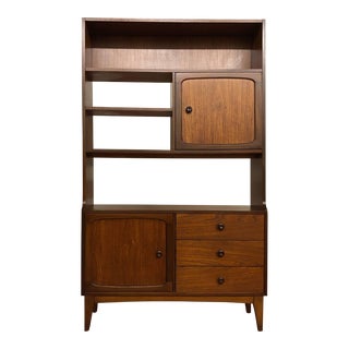 Stonehill Stateroom Vintage Teak Room Divider or Display Cabinet For Sale