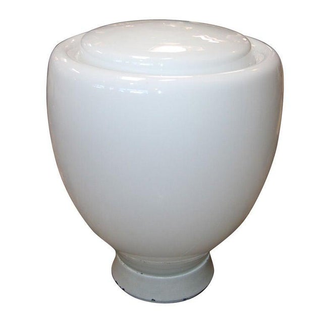 White Claudio Salocchi Milk Glass Table Lamp For Sale - Image 8 of 8