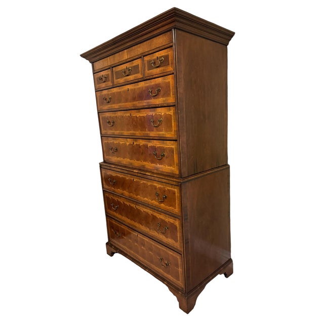 An exceptional, museum-quality George I to early George II period English walnut chest on chest (tallboy), dating to circa...