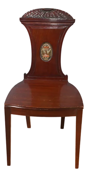 Regency Mahogany Hallway Chair, 1810s