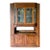 Art Nouveau Oak & Leaded Beveled Glass Bar-Back C1910 For Sale