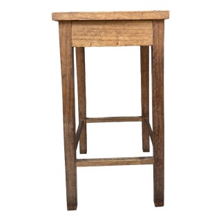 Vintage Stool in Chestnut, 1940s For Sale