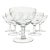 Etched Wildflower Crystal Champagne Coupes- Se of Six For Sale