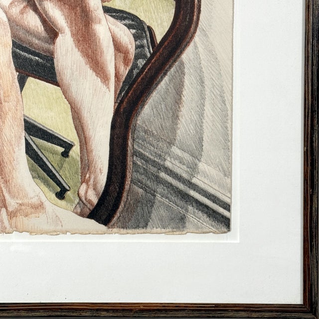Printmaking Materials Philip Pearlstein (1924-2022) - Realist Figurative Nude on Eames Stool, Signed (1977, Lithograph) For Sale - Image 7 of 9