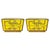 Nightstands with Yellow Murano Glass and Brass Legs from Justfurnituress SRL, 1950s, Set of 2 For Sale - Image 6 of 6