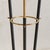 Metal 1950s Italian 3-Arm Black Metal Floor Lamp with Opaline Diffusers For Sale - Image 7 of 10