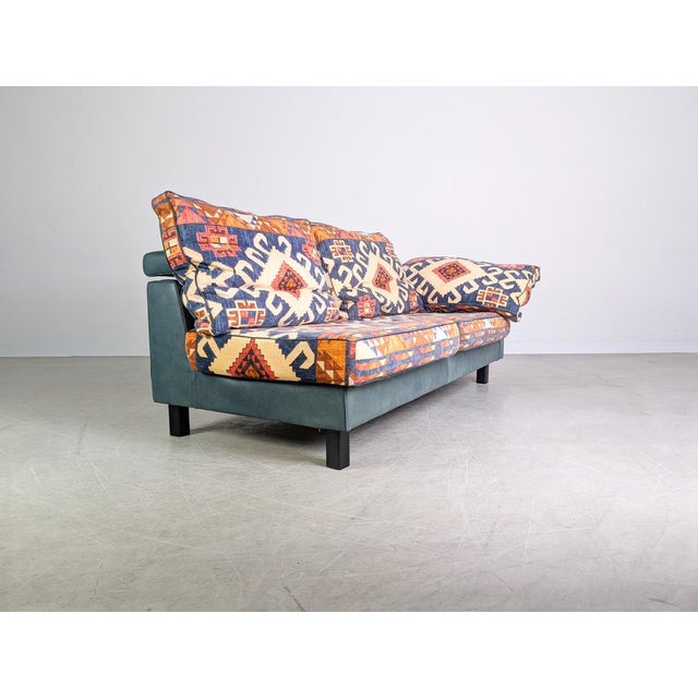 Sofa and Ottoman by Giorgio Soressi, 1990s, Set of 2 For Sale - Image 5 of 15