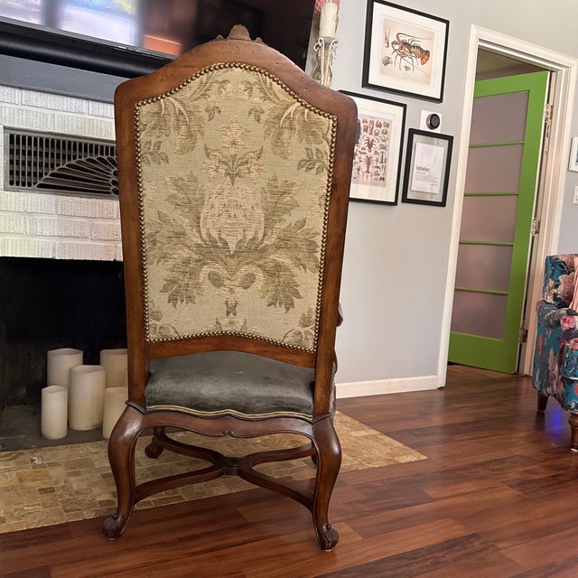 Late 20th Century Louis XV-style Carved Wood Armchairs - Set of 2 For Sale - Image 11 of 12