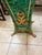French Vintage Faux Malachite Wood Pedestal For Sale - Image 3 of 4