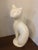 Classic vintage mid-century matte white cat figurine. Sleek in style, this sculpture is a bit rare in that it is a smooth...