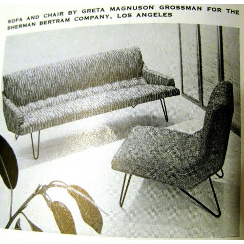 Black 1950s Sofa by Greta Grossman For Sale - Image 8 of 8