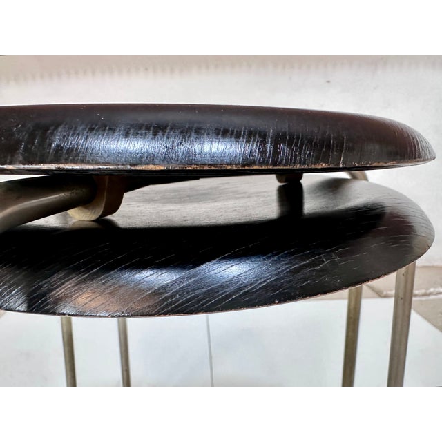 Black Dot Model 3170 Stools by Arne Jacobsen for Fritz Hansen, Denmark, 1960s, Set of 2 For Sale - Image 6 of 18
