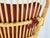 Mid-Century Italian Rattan Armchairs with Burgundy Wool Seats and Backs, 1960s, Set of 2 For Sale - Image 14 of 16