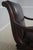 Animal Skin Sam Moore Rolling Leather Desk Chair For Sale - Image 7 of 18