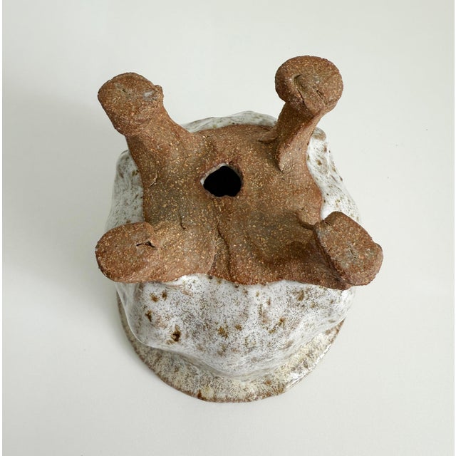 Ceramic Studio Pottery Footed Plant Pot, Mid 20th Century For Sale - Image 7 of 7