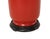 Early 21st Century Chinese Hand-Painted Red Glazed Ceramic Table Lamps - Pair For Sale - Image 5 of 7