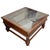 Mid 20th Century Rustic Indian Modern Carved Wood, Glass & Iron Window Coffee Table For Sale - Image 4 of 7