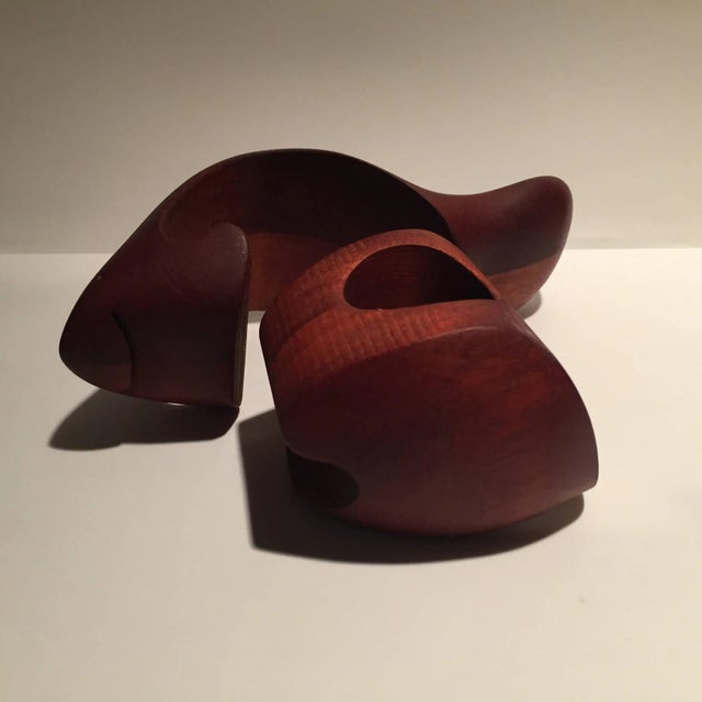 Deborah Bump Hand Carved Wood Jewelry Box Sculpture For Sale - Image 5 of 9