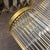 Two Elegant 2000s Mid-Century Modern Brass and Glass Italian Wall Sconces For Sale - Image 9 of 11