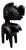 Vintage African Hand-Carved Wood Baga Style Fertility Figure, 1950s For Sale
