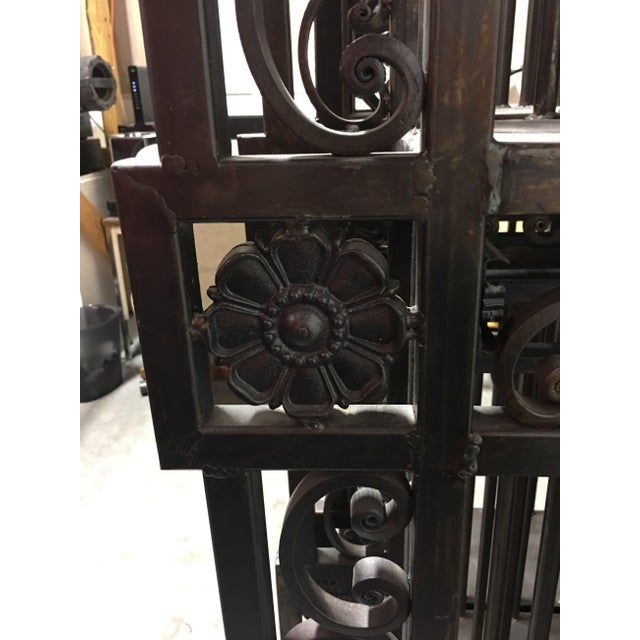 1990s Italianate Style Custom Made Iron Wine Racks For Sale - Image 5 of 6
