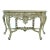 French Style Heavy Iron Paint Decorated Table For Sale