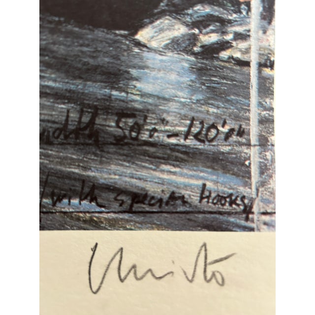 Christo (1935 - 2020) and Jeanne-Claude (1935 - 2009) Over the River (From Underneath) Project for the Arkansas River,...