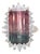 10Ct Bi-Color Tourmaline Ring With Lab Diamond Accents: Solid 14k Gold, 17x10mm, Size 6.75 For Sale