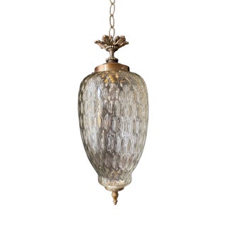Antique Glass Chandelier, 1960s For Sale