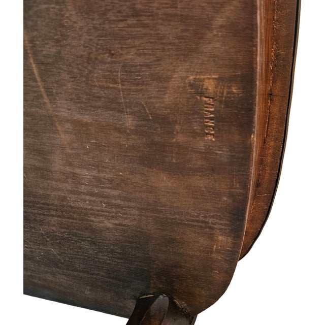 Exquisite, well-made side table crafted in France, circa 1900. Features beautiful marquetry work using different woods,...